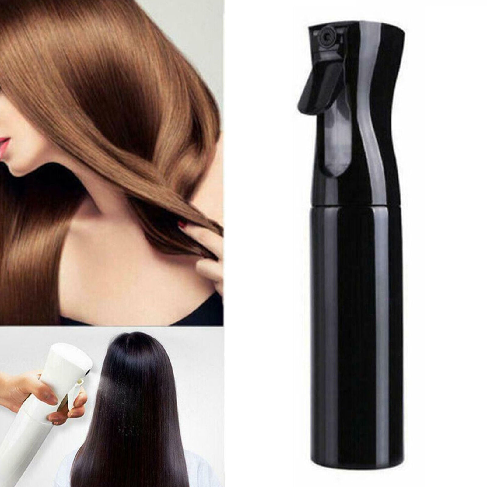 Continuous Mist Hair Spray Bottle Barber Water Sprayer Salon Plant
