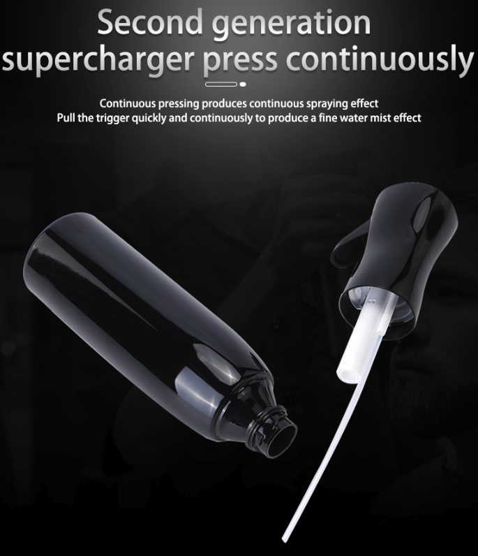 Continuous Mist Hair Spray Bottle Barber Water Sprayer Salon Plant