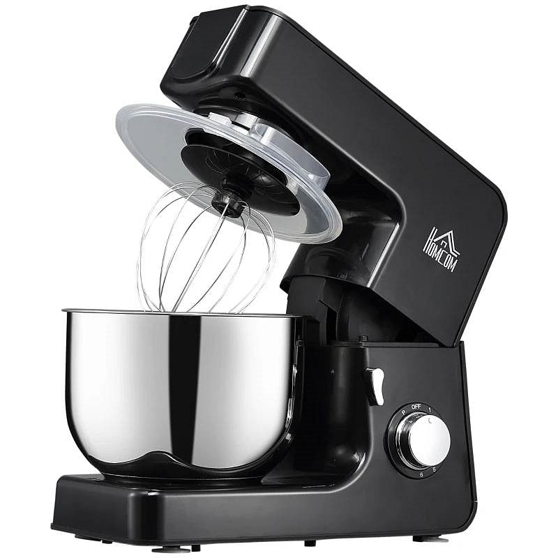 Black Stainless Steel 6 Quart Bowl Tilt 600W Electric Kitchen Food