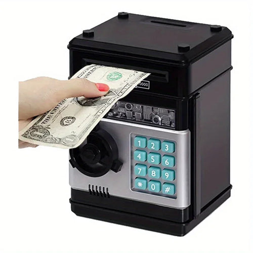 Creative Piggy Bank Automatic Mini Safe Coins Cash Saving Money Box