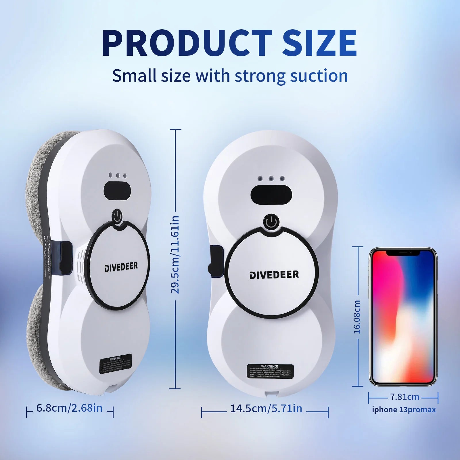 DIVEDEER Home intelligent cleaning robot with automatic water spraying