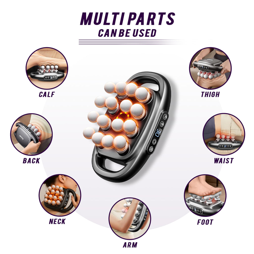 16-Head Muscle Massage Gun Deep Tissue Percussion Massager for Muscle